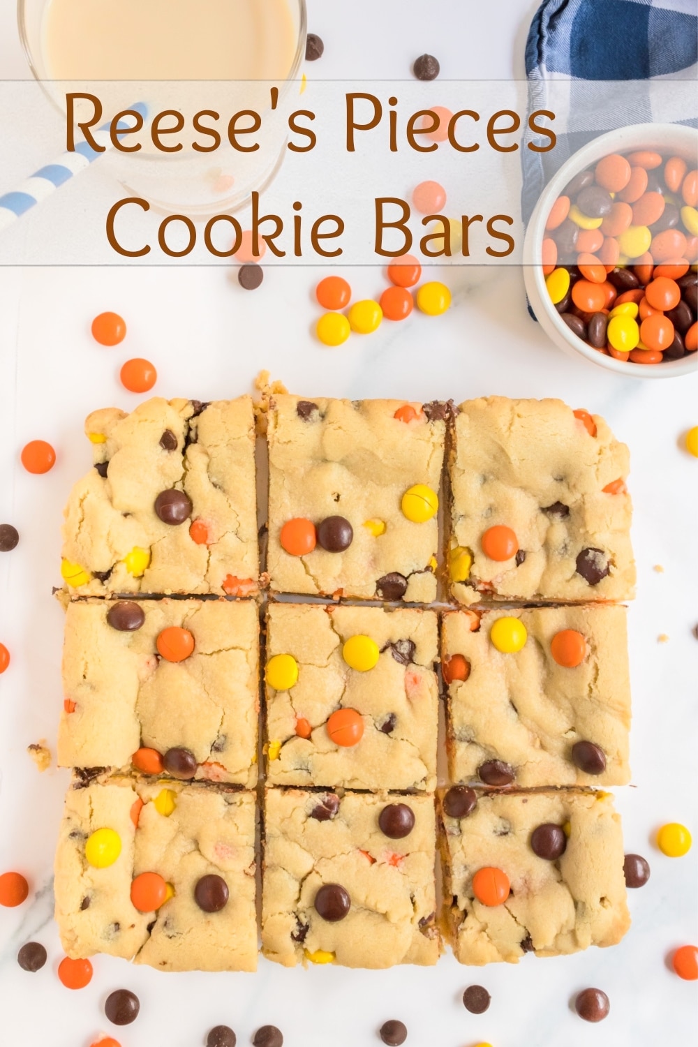 This is the cookie bar recipe to make as a tailgating dessert, back-to-school treat or just because. It's also perfect for the fall season and a great Halloween dessert. via @cmpollak1