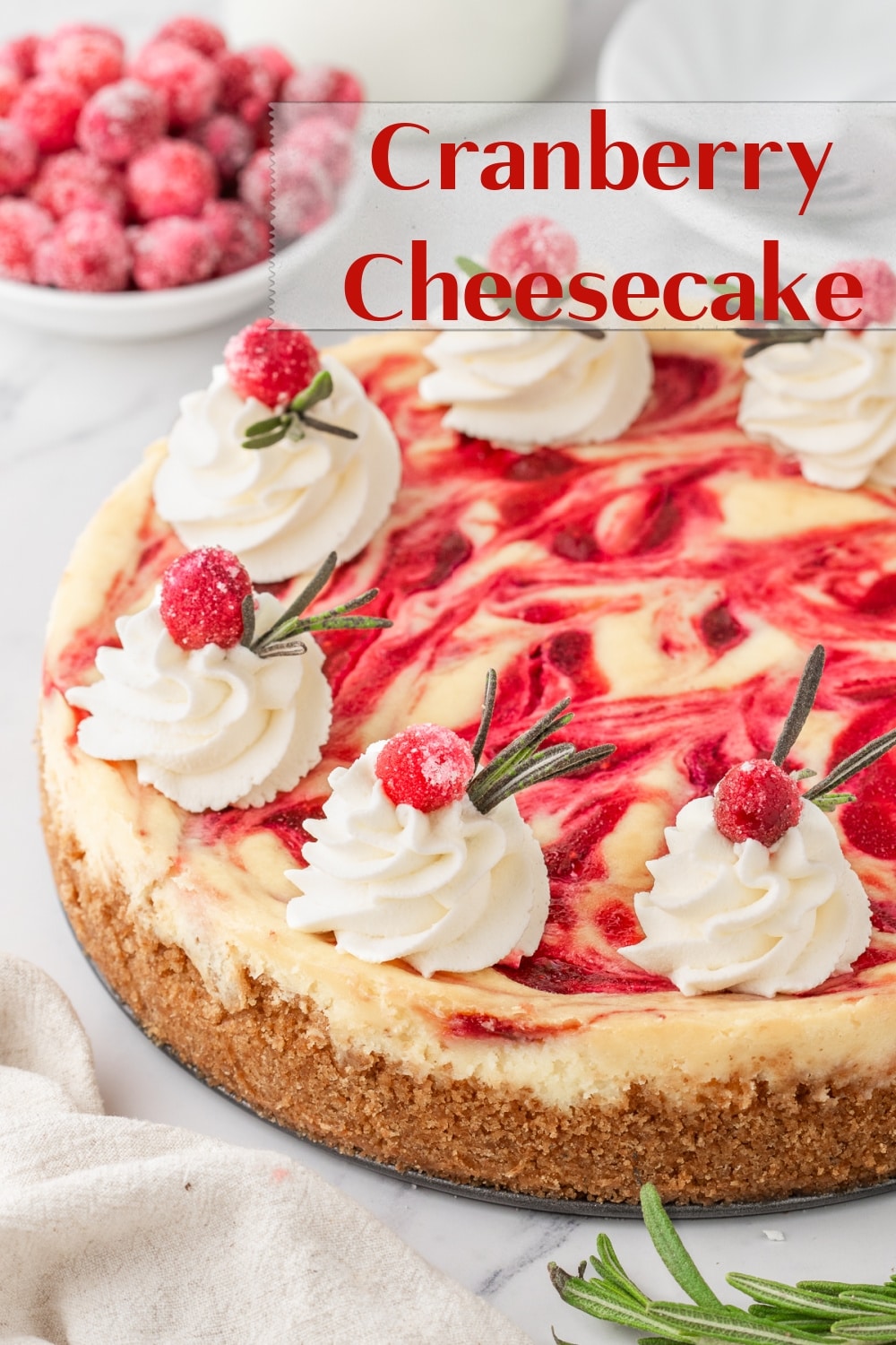 A slice of this creamy Cranberry Cheesecake is worth rushing through dinner so you can get straight to dessert. While a classic New York-style cheesecake is a formidable contender, this vibrant, fresh cranberry twist is a tasty stunner.  via @cmpollak1