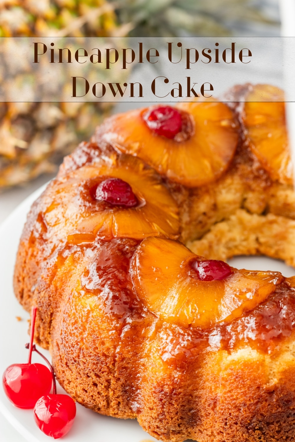 This timeless Pineapple Upside Down Cake has earned its delicious status for a reason. A decadent, buttery Bundt crowned with aromatic pineapple and cherries, it's a kitchen-friendly creation that's simple to whip up. via @cmpollak1