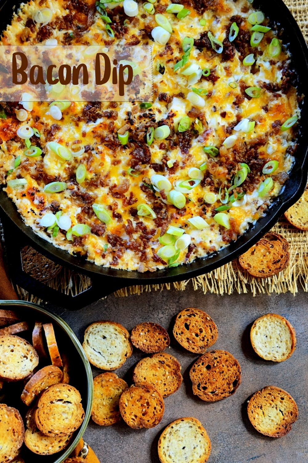 This hearty dip checks all the boxes that make a warm and creamy dip a classic - big flavor, gooey cheese and in this case, smoky bacon. via @cmpollak1
