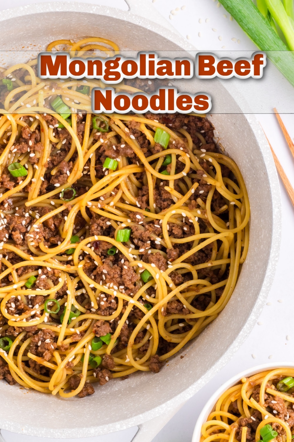 Try this delicious family-friendly recipe for Mongolian beef noodles. It's a quick and easy one-pot meal that will satisfy your takeout craving. The Asian flavors of sesame oil, soy sauce, ginger and hoisin come together in 30 minutes for the best homemade takeout! via @cmpollak1