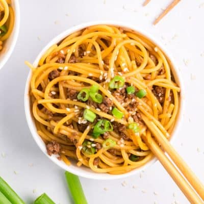 Mongolian beef noodles