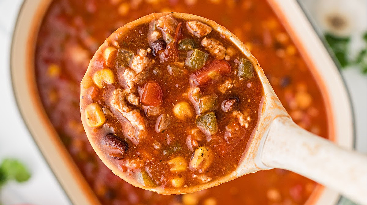 Ground Chicken Chili with Black Beans - Noble Pig