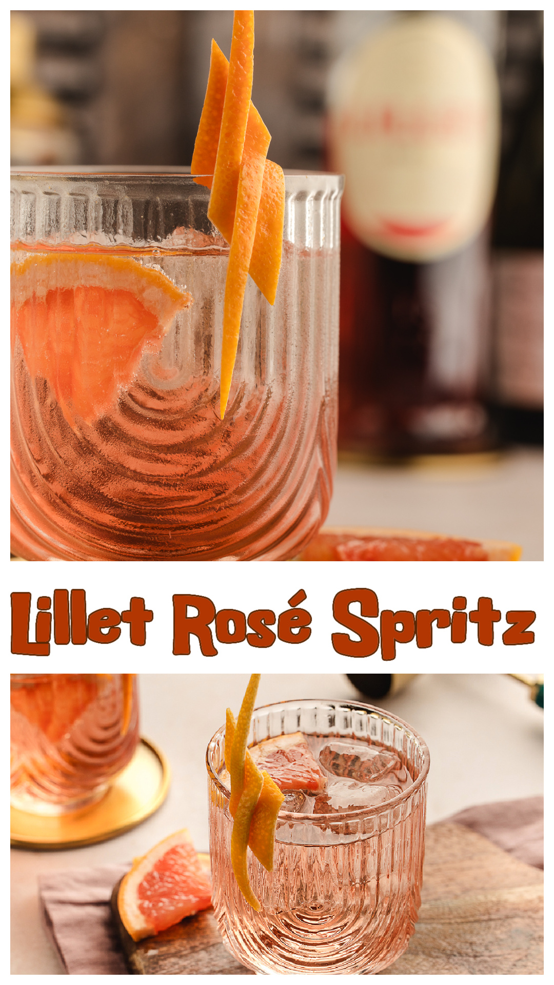 A Lillet Ros&eacute; spritz made for the opening moments of a holiday meal. Light, floral, a little citrus, a little frost. It slips into the room without announcing itself and resets the whole mood by a fraction. Lillet Ros&eacute; brings perfume and quiet red-fruit warmth, sparkling wine adds lift, and fresh grapefruit sharpens everything. The kind of rose-gold ritual that steadies the table before the carving starts. via @cmpollak1