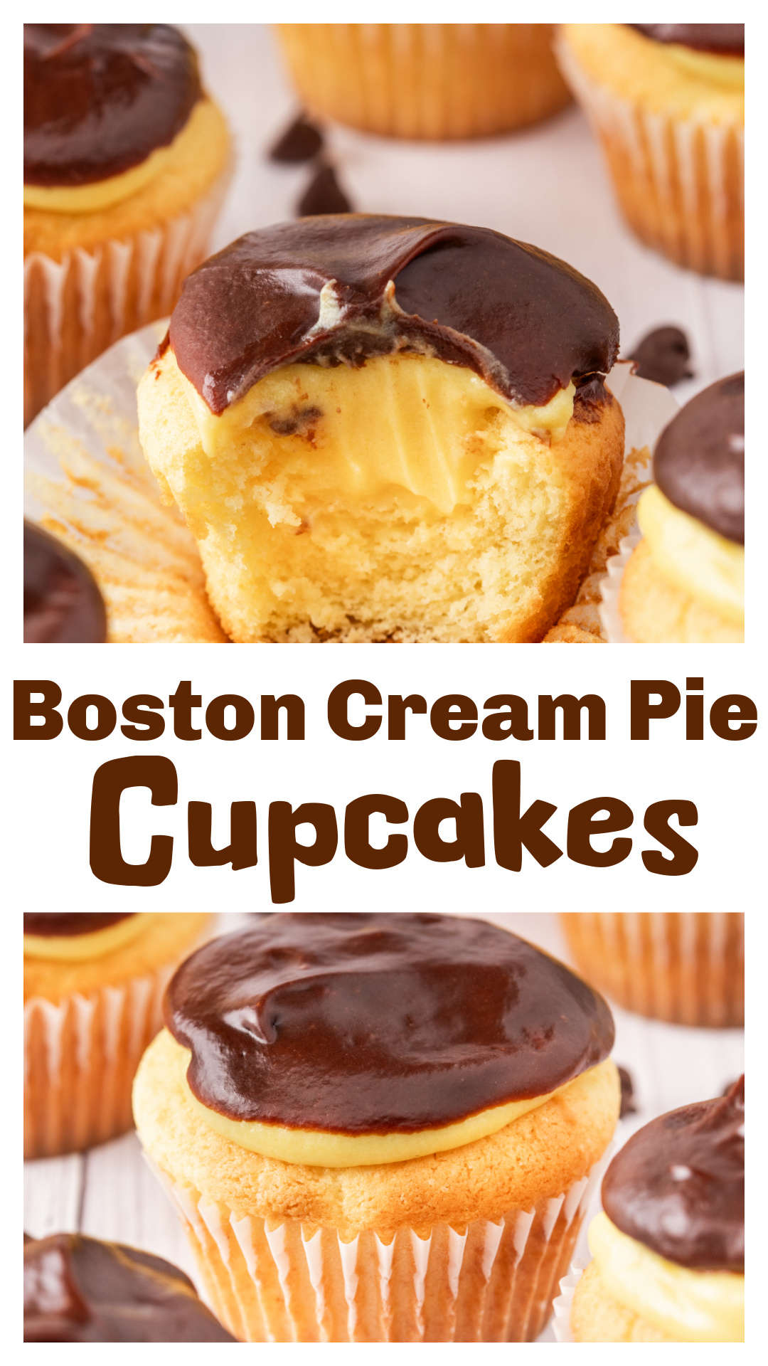Boston Cream Pie Cupcakes are soft vanilla cake filled with creamy pudding and topped with glossy chocolate ganache. A handheld take on the classic Boston Cream Pie that chills in the fridge and sets with that perfect diner-style gloss. Instant pudding keeps the filling firm, and the ganache turns these into a small-batch, make-ahead dessert that feels impressive without the effort. via @cmpollak1