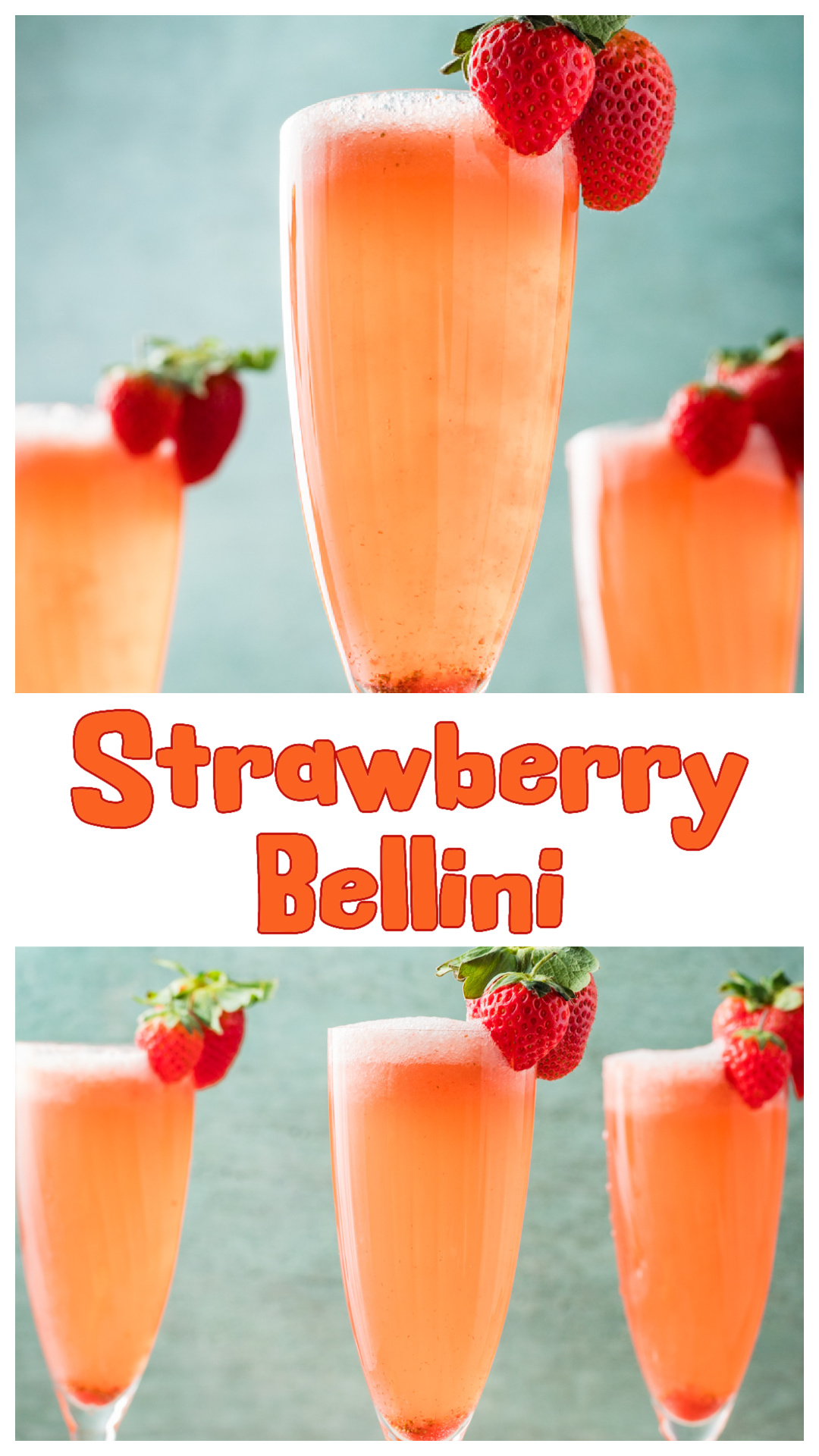 This Strawberry Bellini is made with real strawberry pur&eacute;e, a splash of Cointreau, and chilled champagne or prosecco for a light, fresh cocktail that works just as well for brunch as it does for an easy celebration. No syrups, no frozen fruit, just bright strawberries balanced with citrus and bubbles. Simple to prep, easy to scale, and best served cold. via @cmpollak1