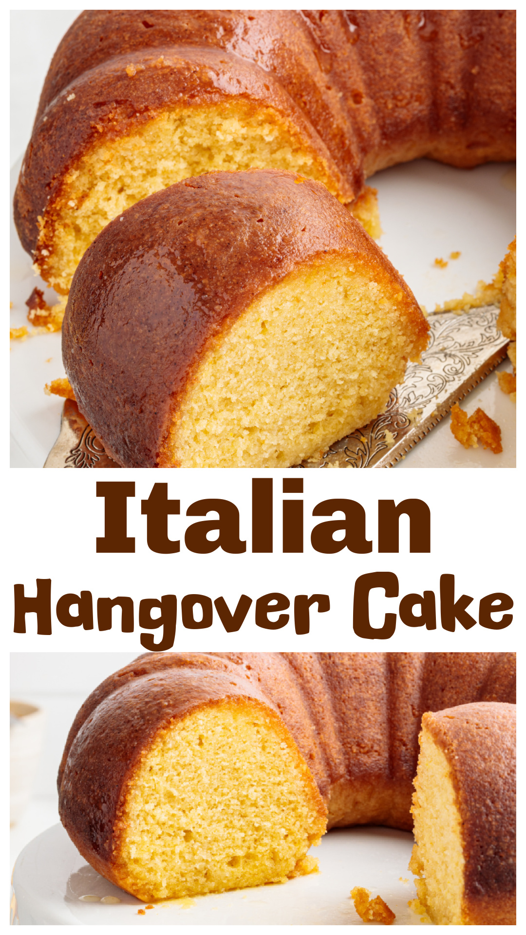 Italian Hangover Cake is a syrup-soaked Bundt made with olive oil, butter, ground almonds, citrus zest, and Amaretto. Instead of vodka for shock value, this version leans into almond and citrus, then gets soaked with a liqueur syrup that settles into the crumb. Moist, fragrant, make-ahead friendly, and genuinely better the next day. via @cmpollak1