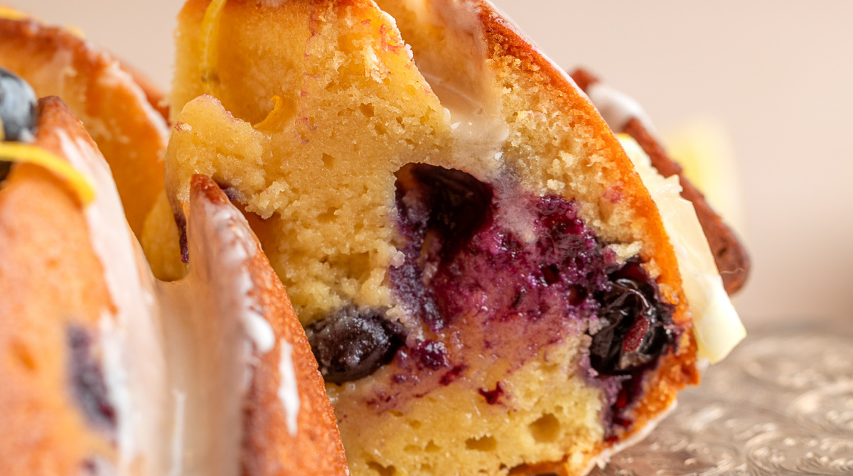 Lemon Blueberry Sour Cream Bundt Cake