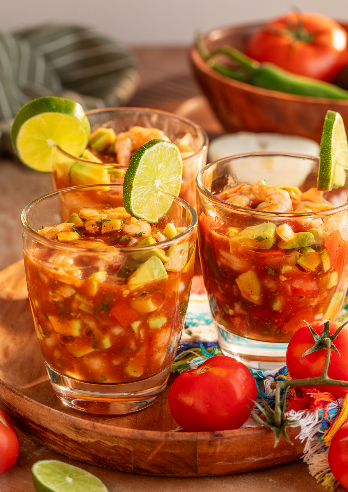 mexican-shrimp-cocktail-served-glasses-lime-avocado