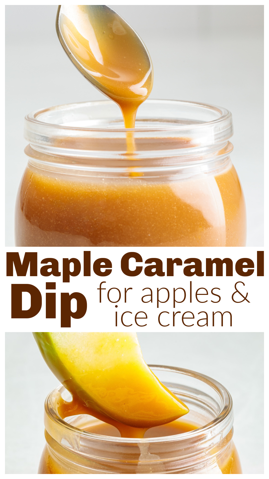 Maple Caramel Dip is an easy 10-minute stovetop recipe made for apple season. Pure maple syrup gives the caramel lots of maple flavor without requiring the traditional caramel-making process, so there&rsquo;s no candy thermometer or waiting for sugar to reach the right amber color. Serve it warm with crisp apple slices, spoon it over vanilla ice cream, or use it as a dipping sauce for fall desserts. It thickens as it cools and can be made ahead and reheated when you&rsquo;re ready to serve. via @cmpollak1