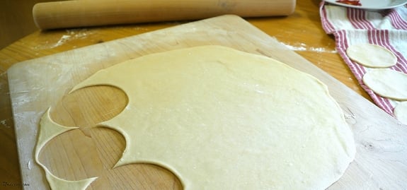pierogi dough cutout